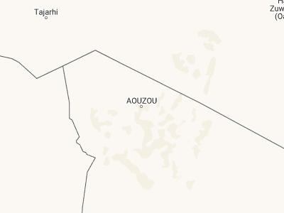 Map showing location of Aozou (21.8375, 17.4275)
