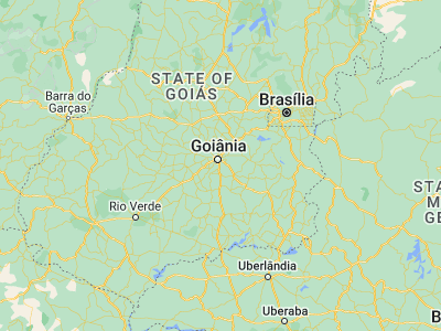 Map showing location of Aparecida de Goiânia (-16.82333, -49.24389)