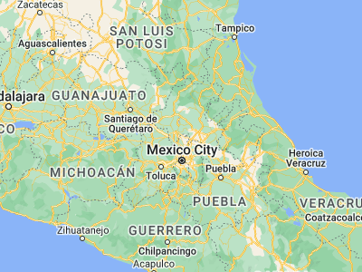Map showing location of Apaxco de Ocampo (19.97389, -99.17389)