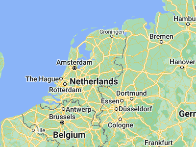 Map showing location of Apeldoorn (52.21, 5.96944)