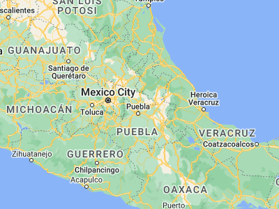 Map showing location of Apetatitlán Antonio Carbajal (19.33211, -98.17558)