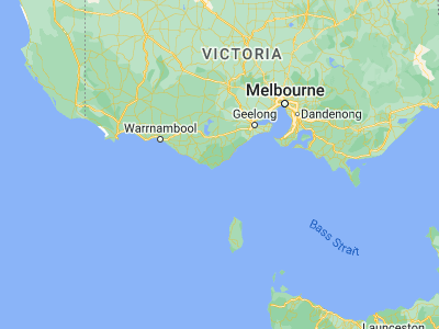 Map showing location of Apollo Bay (-38.7594, 143.6722)