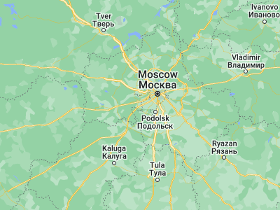 Map showing location of Aprelevka (55.55194, 37.0801)