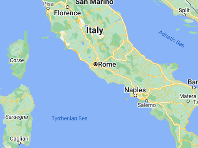 Map showing location of Aprilia (41.58951, 12.65009)
