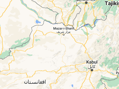 Map showing location of Āq Kupruk (36.08352, 66.84029)