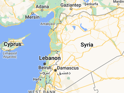Map showing location of Ar Rastan (34.92653, 36.73238)