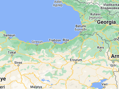 Map showing location of Araklı (40.93854, 40.05842)