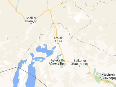 Map showing location of Aral (46.8, 61.66667)