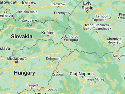 Map showing location of Aranyosapáti (48.20595, 22.25916)