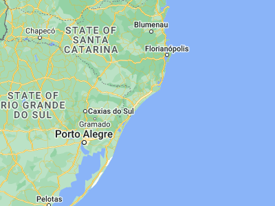 Map showing location of Araranguá (-28.93472, -49.48583)
