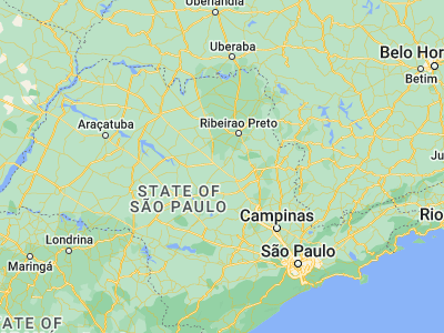 Map showing location of Araraquara (-21.79444, -48.17556)