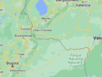 Map showing location of Arauca (7.08471, -70.75908)