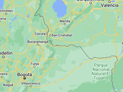 Map showing location of Arauquita (7.02917, -71.42806)