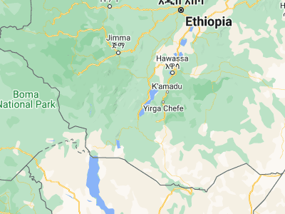 Map showing location of Ārba Minch’ (6.03333, 37.55)