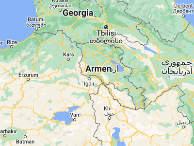Map showing location of Arbat’ (40.13811, 44.402)
