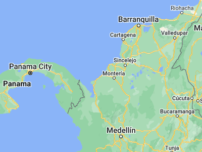 Map showing location of Arboletes (8.85051, -76.42694)
