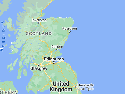 Map showing location of Arbroath (56.56317, -2.58736)
