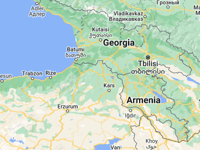 Map showing location of Ardahan (41.10871, 42.70222)