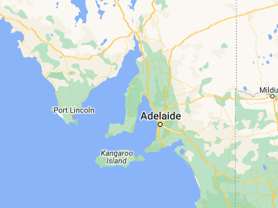 Map showing location of Ardrossan (-34.42217, 137.91907)