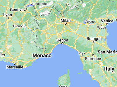 Map showing location of Arenzano (44.40521, 8.68315)