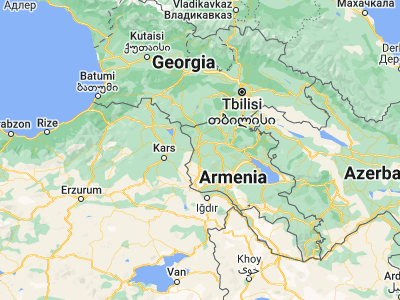 Map showing location of Arevik (40.74226, 43.9029)