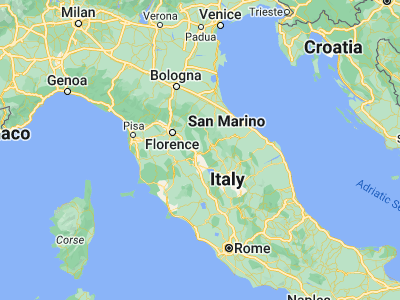 Map showing location of Arezzo (43.46139, 11.87691)