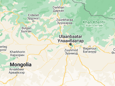 Map showing location of Argalant (47.94211, 105.89584)