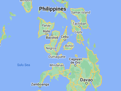 Map showing location of Argao (9.87944, 123.59556)