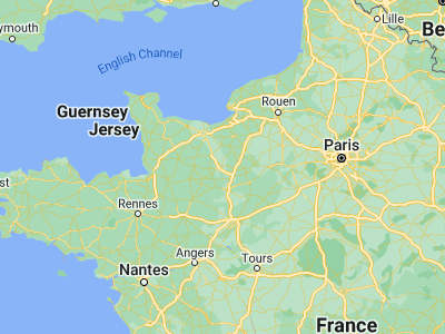 Map showing location of Argentan (48.75, -0.01667)