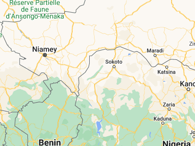 Map showing location of Argungu (12.74334, 4.52687)