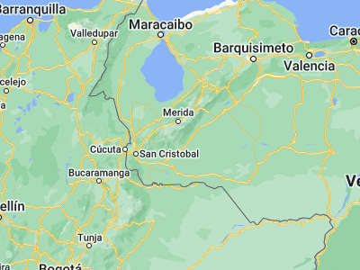 Map showing location of Aricagua (8.22343, -71.13705)