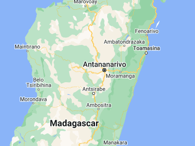 Map showing location of Arivonimamo (-19.01667, 47.18333)