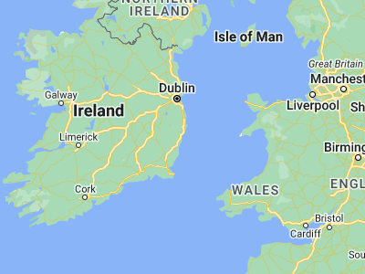 Map showing location of Arklow (52.79306, -6.14139)
