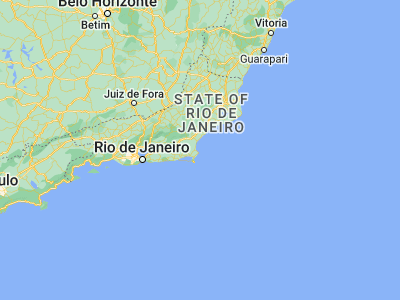 Map showing location of Armação de Búzios (-22.74694, -41.88167)