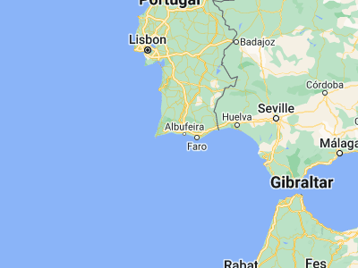 Map showing location of Armação de Pêra (37.10256, -8.35695)