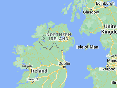 Map showing location of Armagh (54.35, -6.66667)