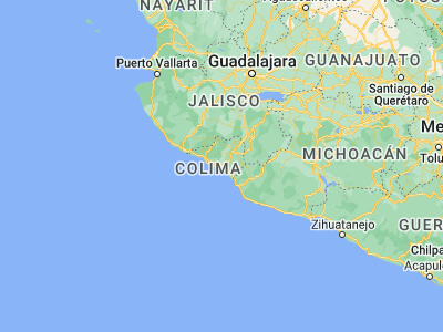 Map showing location of Armería (18.93725, -103.96531)