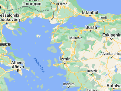 Map showing location of Armutova (39.39016, 26.84127)