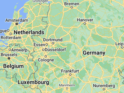 Map showing location of Arnsberg (51.38333, 8.08333)