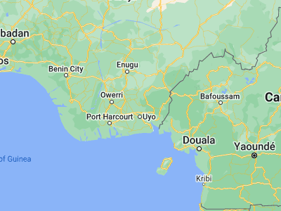 Map showing location of Arochukwu (5.38979, 7.91404)