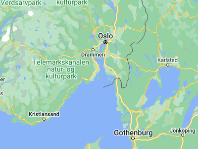 Map showing location of Årøysund (59.18056, 10.455)