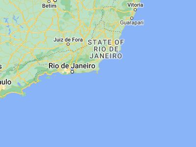 Map showing location of Arraial do Cabo (-22.96611, -42.02778)