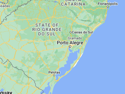 Map showing location of Arroio dos Ratos (-30.07722, -51.72917)