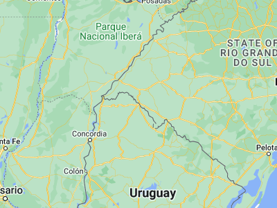 Map showing location of Artigas (-30.4, -56.46667)
