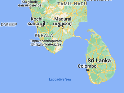 Map showing location of Arumuganeri (8.5688, 78.09091)