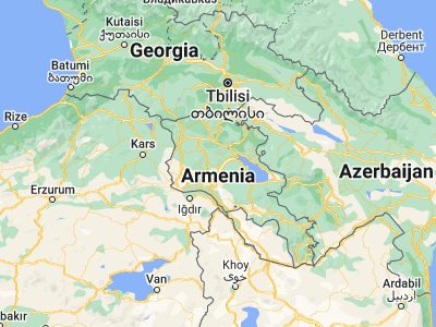 Map showing location of Arzakan (40.44997, 44.60648)