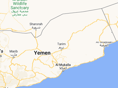 Map showing location of As Salāsil (16.47959, 48.83153)
