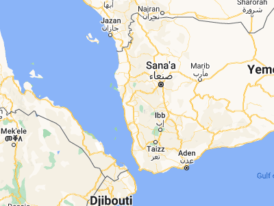 Map showing location of As Sukhnah (14.79408, 43.4362)
