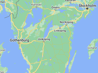 Map showing location of Åsa (58.01667, 14.6)