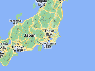 Map showing location of Asaka (35.80472, 139.60194)